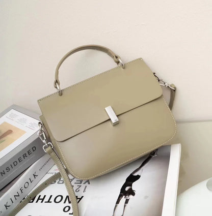 Korean Chic Simple Solid One Shoulder Crossbody Bags Women Commuter Elegant Handbags Female Fashion All-match Tote Purse Clutch