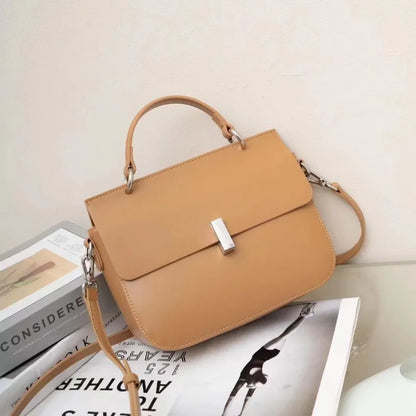 Korean Chic Simple Solid One Shoulder Crossbody Bags Women Commuter Elegant Handbags Female Fashion All-match Tote Purse Clutch