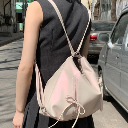 Korean Chic Sweet Bow Shoulder Bags Commuter Casual Shopping Travel Large Capacity Women Tote All-match Niche Purses Handbags