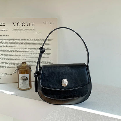 Korean Chic Vintage Underarm Shoulder Bag Casual Commuter All-match Handbags Female Niche Designer Light Luxury Bolsas Mujer