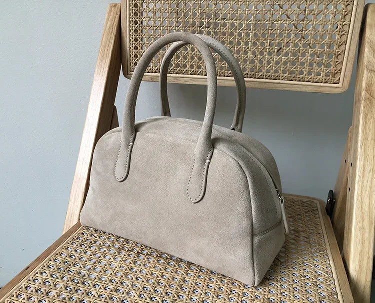 Korean Designer Boston Bag Solid Color Large Capacity Zippers Handbags Purses Clutch Commuter Casual All-match Bolsos Mujer