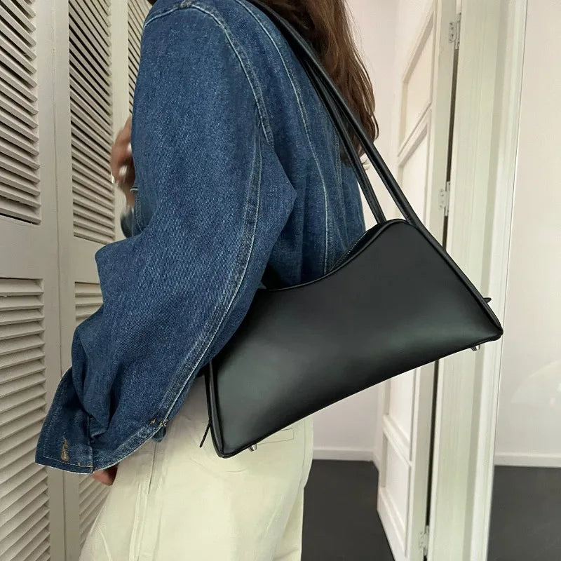 Korean Fashion Underarm Shoulder Bags Simple All-match Large Capacity Handbags Female Purse 2024 New Luxury Designer Bolsas