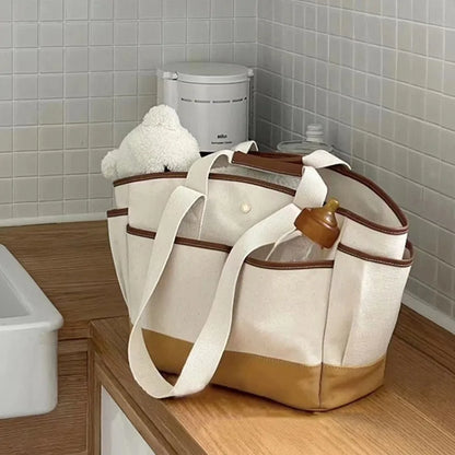 Korean Large Capacity Casual Versatile Crossbody Shoulder Bag Fashionable Lightweight Canvas Handbag For Women