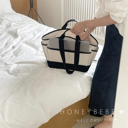 Korean Large Capacity Casual Versatile Crossbody Shoulder Bag Fashionable Lightweight Canvas Handbag For Women
