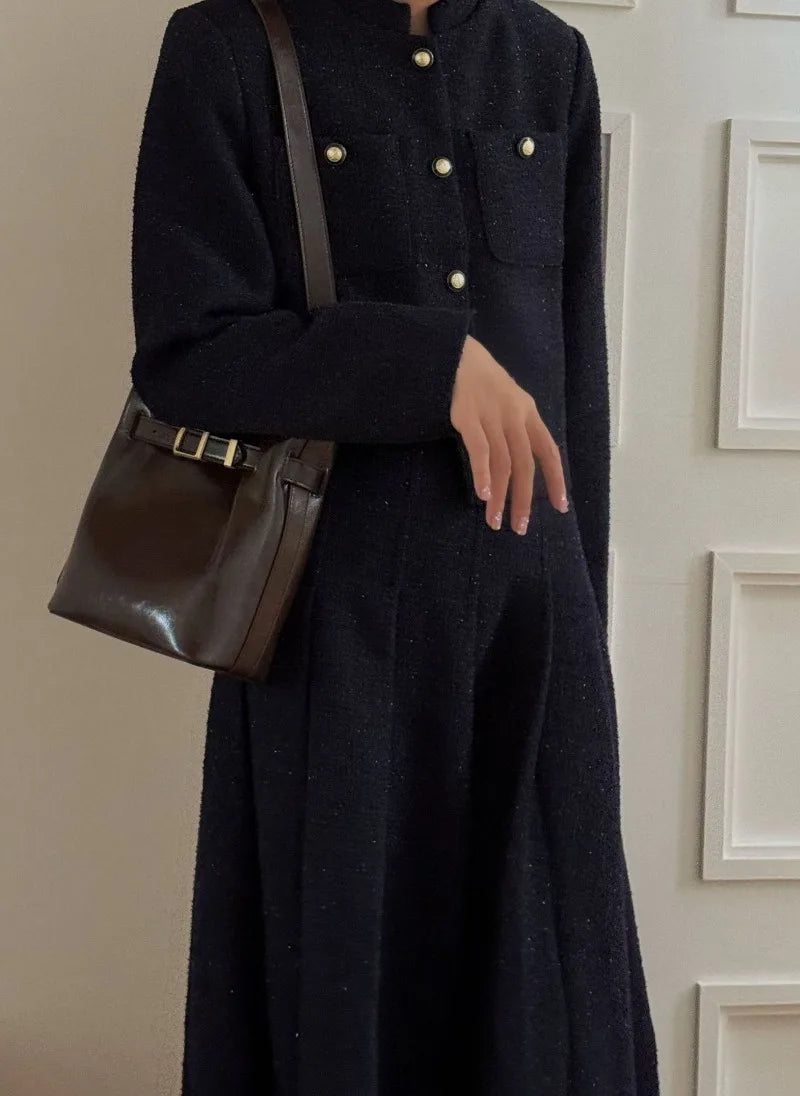 Korean New Fashion Oil Wax Leather Cowhide Shoulder Bag Large Capacity Crossbody Bucket Bag Commuter Lady Purses Luxury Handbags