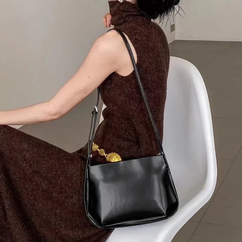 Korean Niche Designer Elegant Commuter Shoulder Bags Women 2024 New Fashion Lady Crossbody Handbags All-match Casual Bolsas