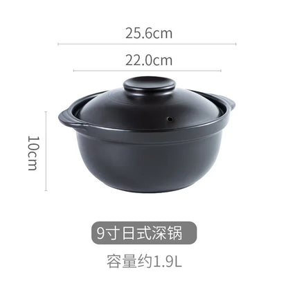 Korean Pot casserole pottery pot soup pot steamed rice braised chicken rice and heat resistant pot Claypot rice Gas Claypot