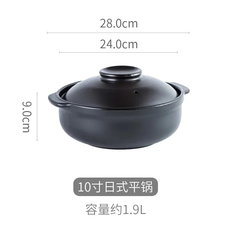 Korean Pot casserole pottery pot soup pot steamed rice braised chicken rice and heat resistant pot Claypot rice Gas Claypot