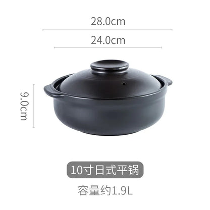 Korean Pot casserole pottery pot soup pot steamed rice braised chicken rice and heat resistant pot Claypot rice Gas Claypot
