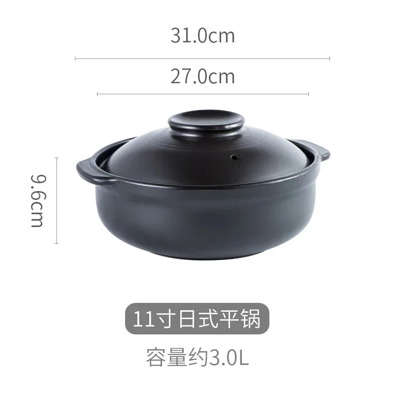 Korean Pot casserole pottery pot soup pot steamed rice braised chicken rice and heat resistant pot Claypot rice Gas Claypot