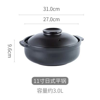 Korean Pot casserole pottery pot soup pot steamed rice braised chicken rice and heat resistant pot Claypot rice Gas Claypot