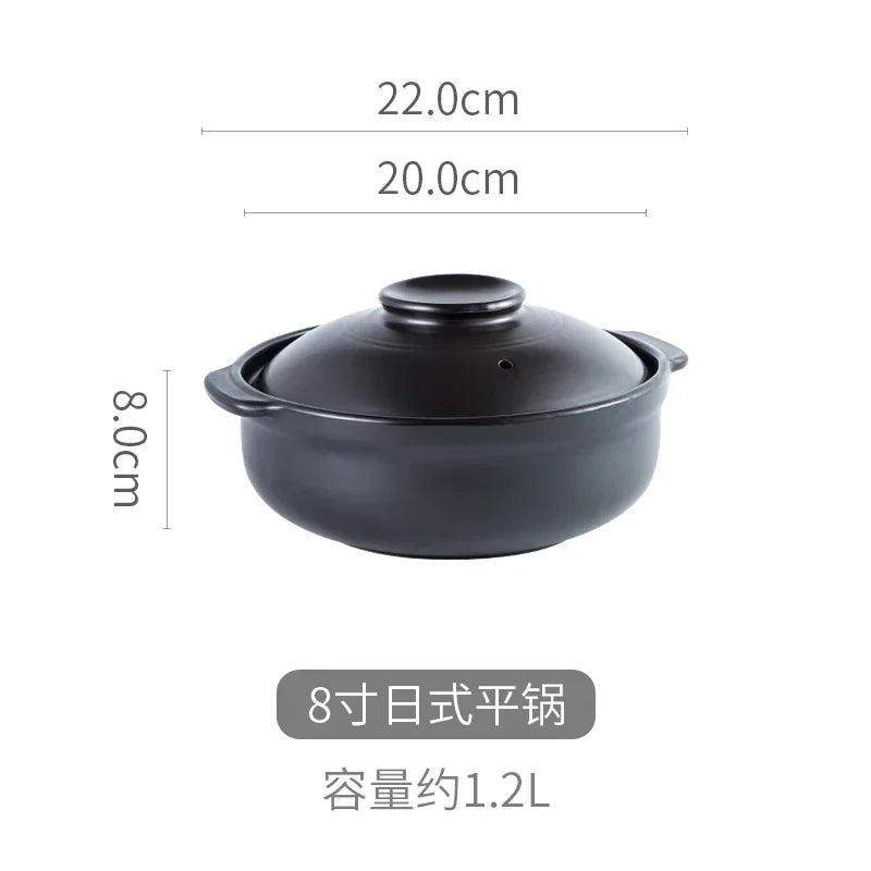 Korean Pot casserole pottery pot soup pot steamed rice braised chicken rice and heat resistant pot Claypot rice Gas Claypot