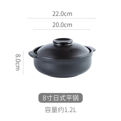 Korean Pot casserole pottery pot soup pot steamed rice braised chicken rice and heat resistant pot Claypot rice Gas Claypot