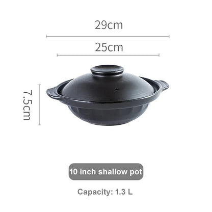 Korean Pot casserole pottery pot soup pot steamed rice braised chicken rice and heat resistant pot Claypot rice Gas Claypot