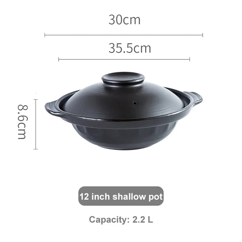 Korean Pot casserole pottery pot soup pot steamed rice braised chicken rice and heat resistant pot Claypot rice Gas Claypot