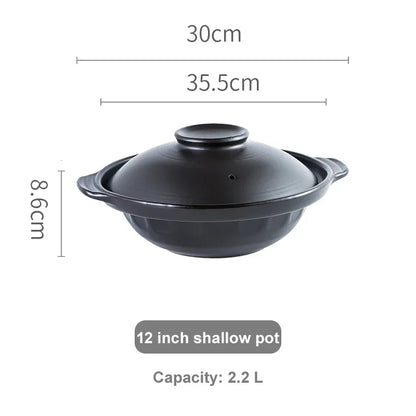 Korean Pot casserole pottery pot soup pot steamed rice braised chicken rice and heat resistant pot Claypot rice Gas Claypot