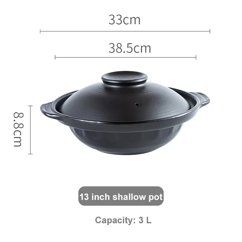 Korean Pot casserole pottery pot soup pot steamed rice braised chicken rice and heat resistant pot Claypot rice Gas Claypot