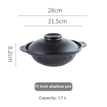 Korean Pot casserole pottery pot soup pot steamed rice braised chicken rice and heat resistant pot Claypot rice Gas Claypot