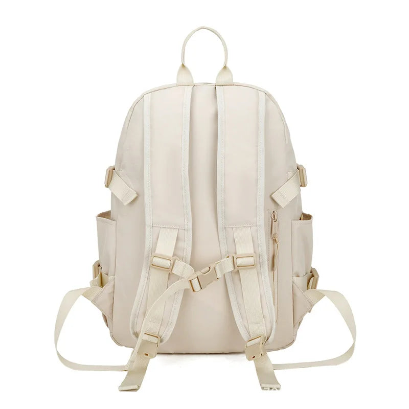 Korean Style Backpack Multifunction Double Zipper Women Backpack For Girls Teenager Japanese Students Laptop School Bags