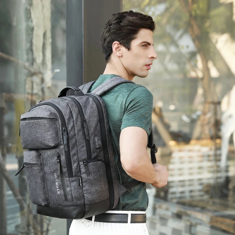 Korean Style Female Bags Men's Fashion Laptop Backpack USB Port Back Pack Leisure Teenage Office Work Multifunctional School Bag