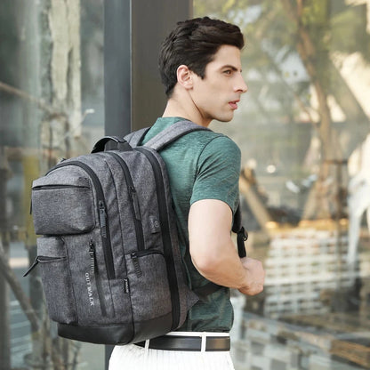 Korean Style Female Bags Men's Fashion Laptop Backpack USB Port Back Pack Leisure Teenage Office Work Multifunctional School Bag