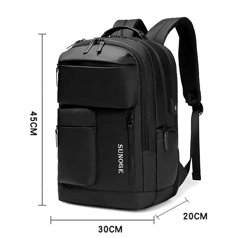 Korean Style Female Bags Men's Fashion Laptop Backpack USB Port Back Pack Leisure Teenage Office Work Multifunctional School Bag