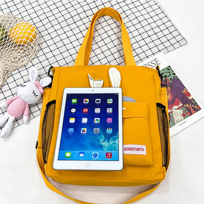 Korean Style Girl Lolita Shoulder Bags Students Cute Rabbit Ears Doll Itabag MessengerBags HandBags Mochilas Coreanas