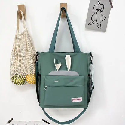 Korean Style Girl Lolita Shoulder Bags Students Cute Rabbit Ears Doll Itabag MessengerBags HandBags Mochilas Coreanas