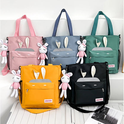 Korean Style Girl Lolita Shoulder Bags Students Cute Rabbit Ears Doll Itabag MessengerBags HandBags Mochilas Coreanas