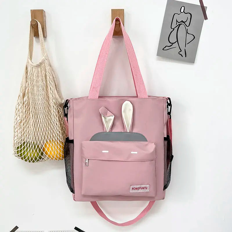 Korean Style Girl Lolita Shoulder Bags Students Cute Rabbit Ears Doll Itabag MessengerBags HandBags Mochilas Coreanas