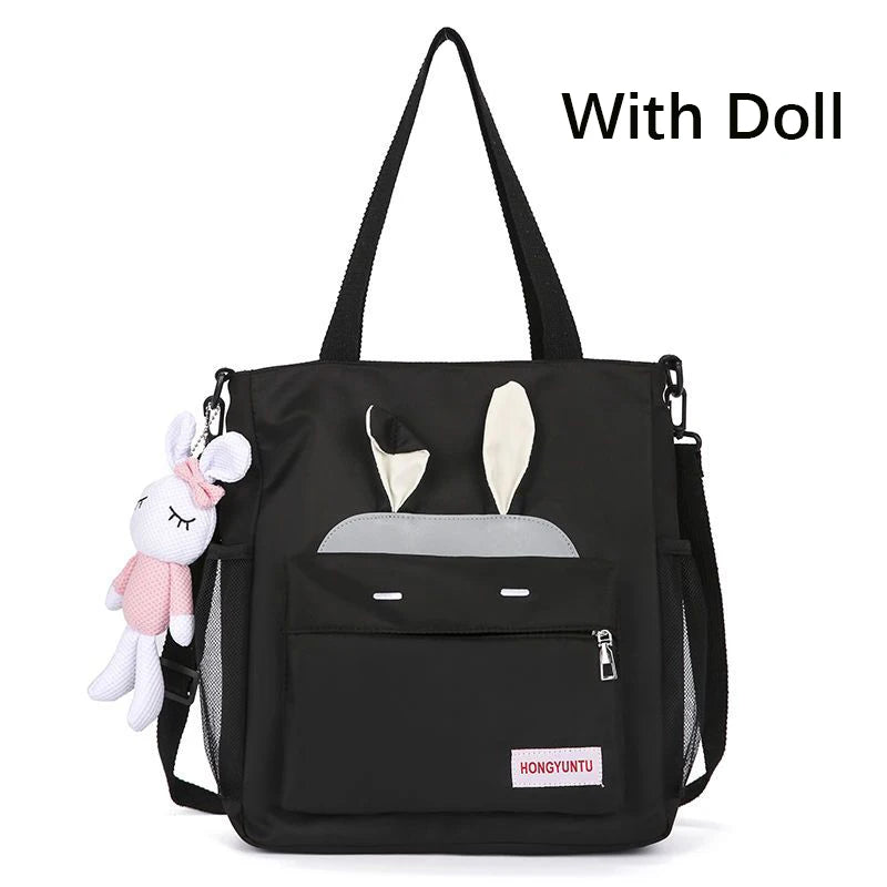 Korean Style Girl Lolita Shoulder Bags Students Cute Rabbit Ears Doll Itabag MessengerBags HandBags Mochilas Coreanas