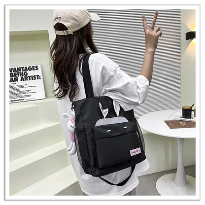 Korean Style Girl Lolita Shoulder Bags Students Cute Rabbit Ears Doll Itabag MessengerBags HandBags Mochilas Coreanas
