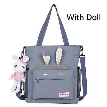 Korean Style Girl Lolita Shoulder Bags Students Cute Rabbit Ears Doll Itabag MessengerBags HandBags Mochilas Coreanas