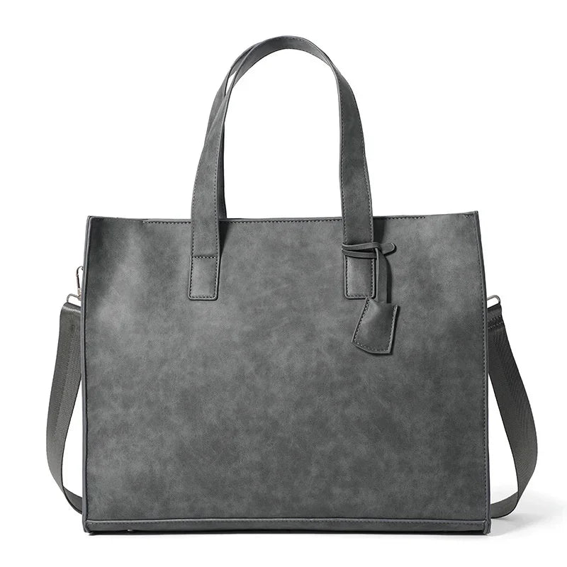 Korean Style Leather Men Tote Fashion Retro Handbag Weekend Male Shoulder Casual Crossbody Bag