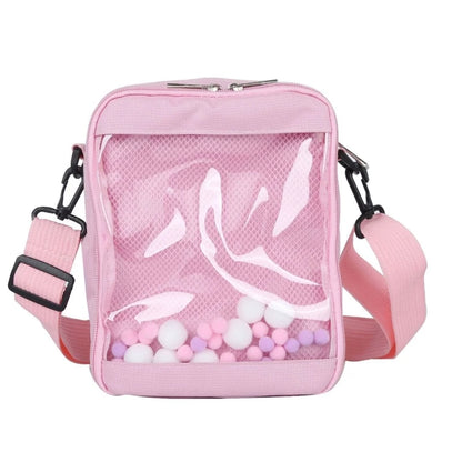 Korean Style Messenger Bag for Women JK Shoulder Bag Girl Clear Crossbody Bag