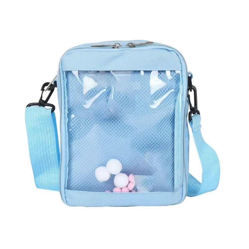 Korean Style Messenger Bag for Women JK Shoulder Bag Girl Clear Crossbody Bag
