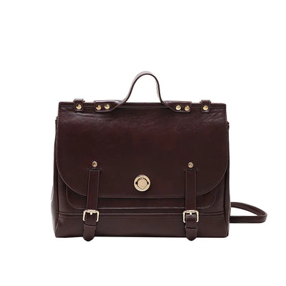 Korean Style Women Backpacks Handbags Female Girl Business Metal Lock ShoulderBags Laptop Bags