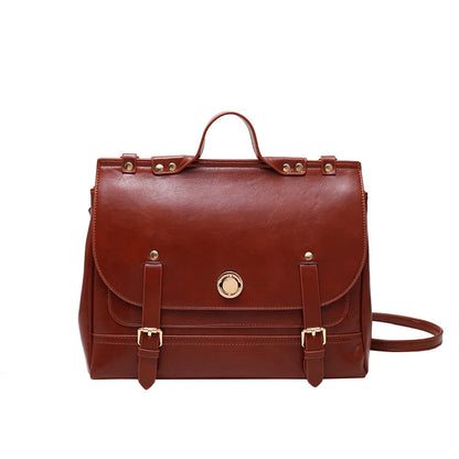 Korean Style Women Backpacks Handbags Female Girl Business Metal Lock ShoulderBags Laptop Bags