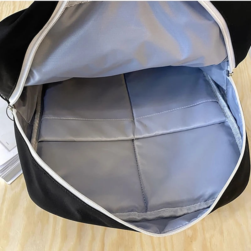Korean Style Women Girl Backpacks Students School Waterproof Transparent Multiple Pockets Cute ItBags Laptop Bags