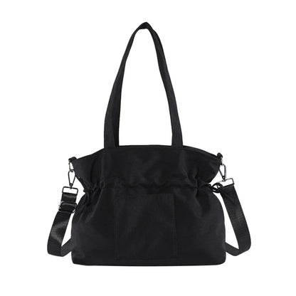 Korean Style Women Minimalist Shoulder Bags Briefcases OL Students Drawstring High Capacity Office HandBags Totes