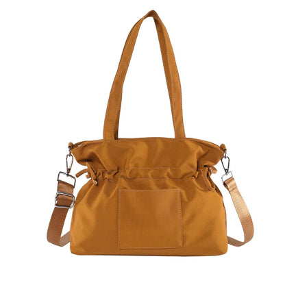 Korean Style Women Minimalist Shoulder Bags Briefcases OL Students Drawstring High Capacity Office HandBags Totes