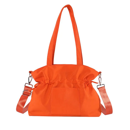 Korean Style Women Minimalist Shoulder Bags Briefcases OL Students Drawstring High Capacity Office HandBags Totes