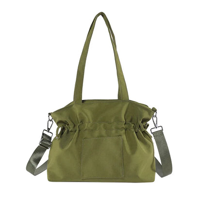 Korean Style Women Minimalist Shoulder Bags Briefcases OL Students Drawstring High Capacity Office HandBags Totes
