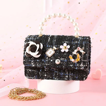 Korean Women Mini Handbags Tote Cute Pearl Messenger Bag Girl Small Coin Wallet Pouch Girls Party Hand Bag Purse