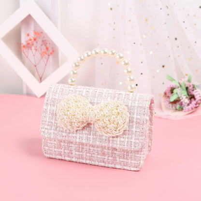 Korean Women Mini Handbags Tote Cute Pearl Messenger Bag Girl Small Coin Wallet Pouch Girls Party Hand Bag Purse