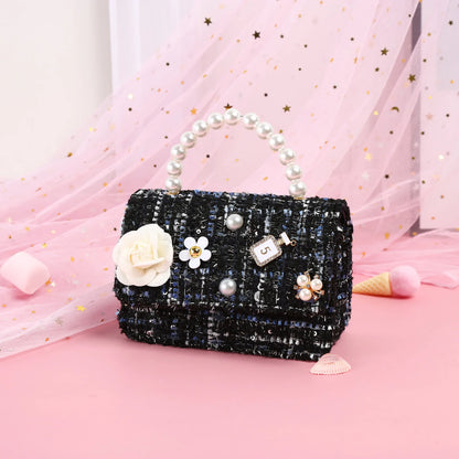 Korean Women Mini Handbags Tote Cute Pearl Messenger Bag Girl Small Coin Wallet Pouch Girls Party Hand Bag Purse