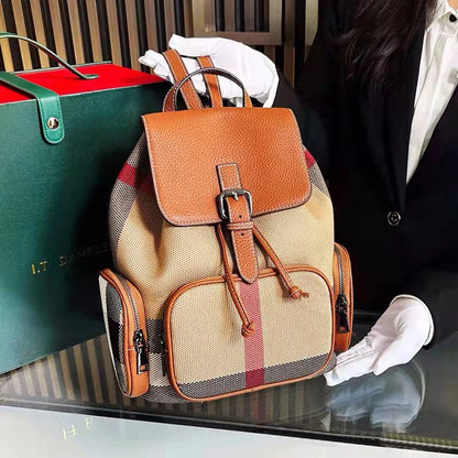 Korean fashion Women's Genuine Leather Bag Natural Backpack Ladies Backpack High Trendy Bags School Women's Leather Backpacks