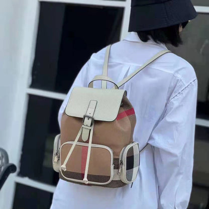 Korean fashion Women's Genuine Leather Bag Natural Backpack Ladies Backpack High Trendy Bags School Women's Leather Backpacks