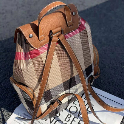 Korean fashion Women's Genuine Leather Bag Natural Backpack Ladies Backpack High Trendy Bags School Women's Leather Backpacks