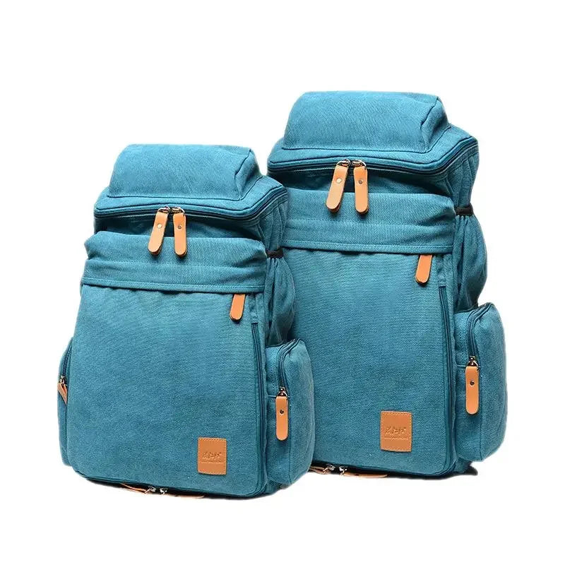 Korean style Canvas Men Women Backpack Casual Students School For Boys Large Capacity Male Laptop Travel Shoulder Bag